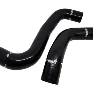 Reduced Price Torque Solution 08-14 Subaru WRX / 08-18 STI / 09-13 Forester XT Silicone Radiator Hose Kit - Black