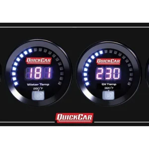 Quickcar Racing Products Digital 4 Gauge Panel Op/Wt/Ot/Fp100 67-4022 Brand New