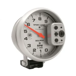 Shop Now Autometer 5In S/C Silver 9000 Rpm Playback Tach 3964