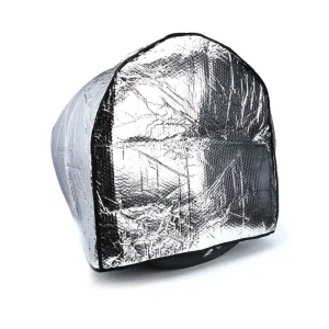 Ti22 Sprint Car Tire Cover - Right Rear - Black / Silver Fan Favorite