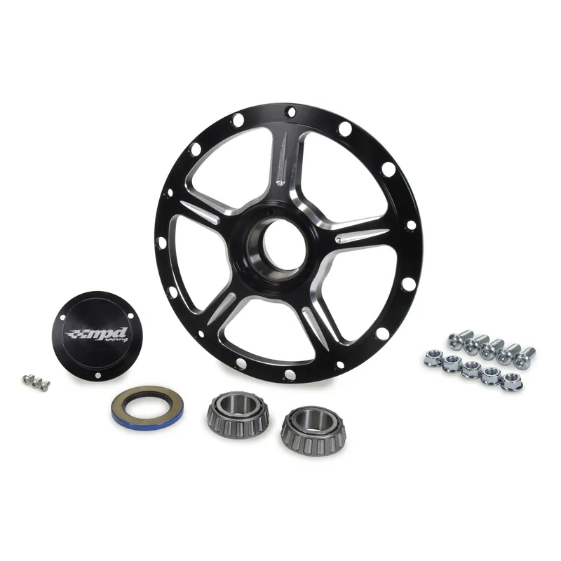 Price Cut MPD Wheel Hub - Passenger Side - Bearings/Center Cap/Hardware/Seals - Aluminum - Black - Sprint Car