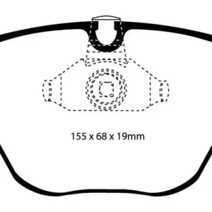 Bulk Order EBC 08-10 BMW M3 4.0 (E90) Bluestuff Front Brake Pads