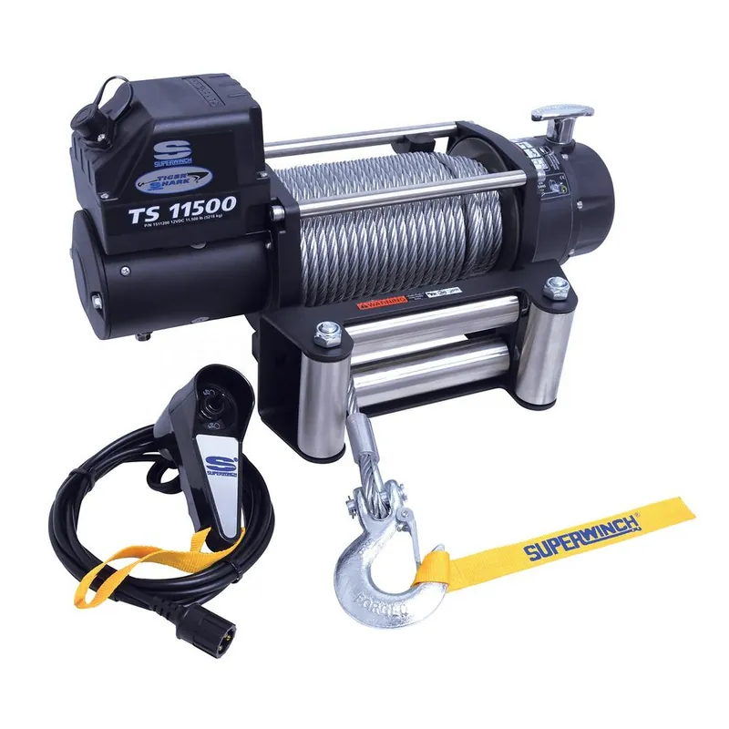 Superwinch 11500 LBS 12 VDC 3/8in x 84ft Steel Rope Tiger Shark 11500 Winch Bulk Order