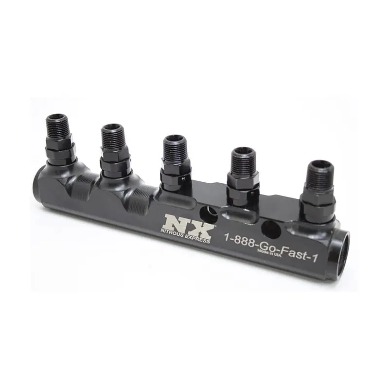 Bargain Nitrous Express FUEL LOG, 5 PORT, With FITTINGS (15845)