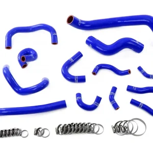 HPS Blue Silicone Radiator Heater Coolant Ancillary Hoses Kit for 95-98 Skyline (57-2135-BLUE) Final Sale