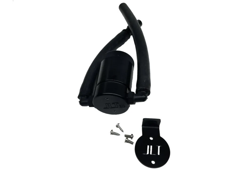 Special Discount J&L OIL SEPARATOR 3.0 DRIVER SIDE, BLACK ANODIZED