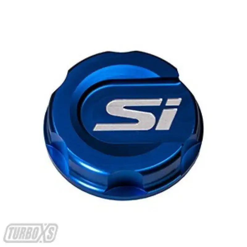 Final Sale TURBOXS ALUMINUM OIL CAP BLUE HONDA CIVIC/SI; 2017-2018 HC-OC-BLU-SI