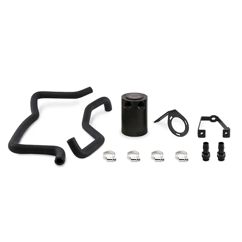 Mishimoto 2015+ Dodge Charger / 2015+ Chrysler 300C 5.7L Direct Fit Oil Catch Can Kit - Black Worldwide Shipping