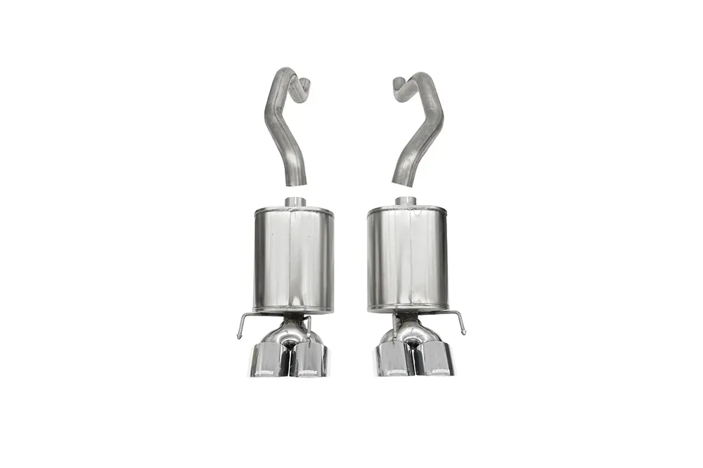 Corsa XTREME, SPORT / 2.5 IN AXLE-BACK 4.5 IN TWIN TIPS | 2009-2013 CORVETTE C6 21012 Crafted