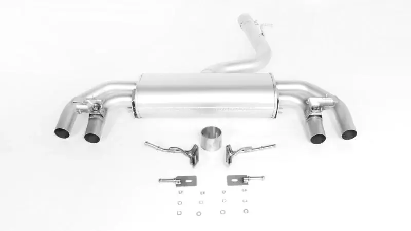 Get Yours Remus 2017 Volkswagen Golf R Mk VII Axle Back Exhaust w/Connection Tubes/Chrome Tail Pipe Set