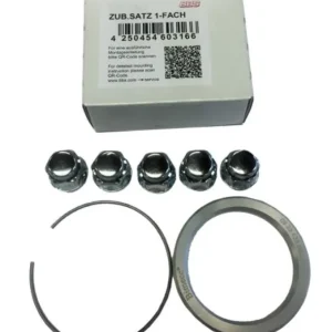 BBS PFS KIT - Mazda / Toyota - Includes 70mm OD - 54mm ID Ring / 70mm Clip / Lug Nuts 09.30.001 Professional Grade