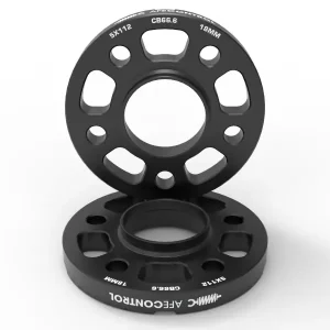 aFe CONTROL Billet Aluminum Wheel Spacers 5x112 CB66.6 18mm - Toyota GR Supra/BMW G-Series Sale