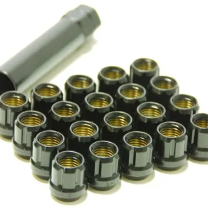 WHEEL MATE MUTEKI OPEN END LUG NUTS – DEEP BLACK 12×1.50 Low Price