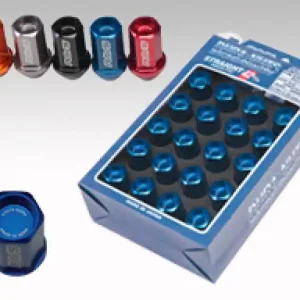 Weekend Sale Rays Dura-Nut L42 Straight Type 14x1.50 Lug Nut Set 16 Lug 4 Lock Set - Gun Metallic