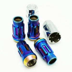 Wheel Mate Muteki SR45R Lock Set 12x1.25 45mm - Burned Blue Neon Final Sale