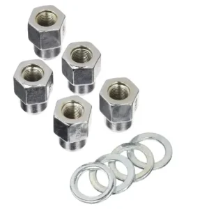 Weld Closed End Lug Nuts w/Centered Washers 12mm x 1.25 RH - 4pk. Free Delivery