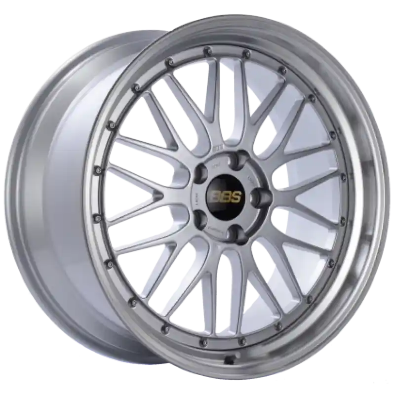 Authentic BBS LM 19x10 5x120 ET37 Diamond Silver Center / Diamond Cut Lip Wheel -82mm PFS/Clip Required LM404DSPK