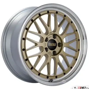 BBS LM 19x9.5 5x120 ET35 Gold Center Diamond Cut Lip Wheel -82mm PFS/Clip Required LM228GPK Popular