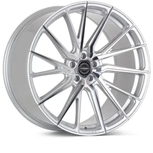 Worldwide Shipping Vossen HF-4T 20x8.5 / 5x112 / ET40 / Flat Face / 66.5 - Silver Polished - Right Wheel
