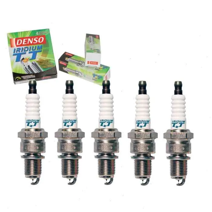 1984-1985 Audi 4000 Quattro 2.2L L5 5 pc DENSO Iridium TT Spark Plugs - Ignition Secondary Trusted Brand