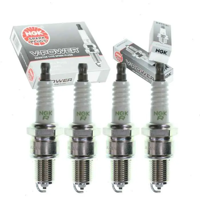 Free Shipping 1966-1976 BMW 2002 2.0L L4 4 pc NGK V-Power Spark Plugs - Ignition Wire Secondary