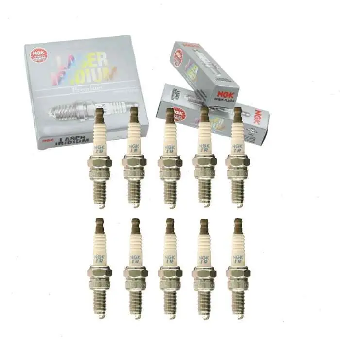 10 pc NGK Laser Iridium 92579 (CR9EIB-9) Spark Plugs for Ignition Wire Secondary Latest