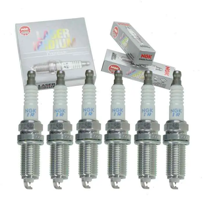 2007-2015 Lexus RX350 3.5L V6 6 pc NGK Laser Iridium Spark Plugs - Ignition Wire Secondary Modern