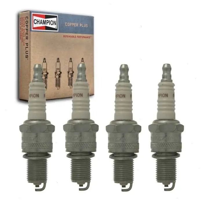 Premium 1975-1980 Volkswagen Scirocco 1.5L 1.6L L4 4 pc Champion Copper Plus Spark Plugs - Ignition