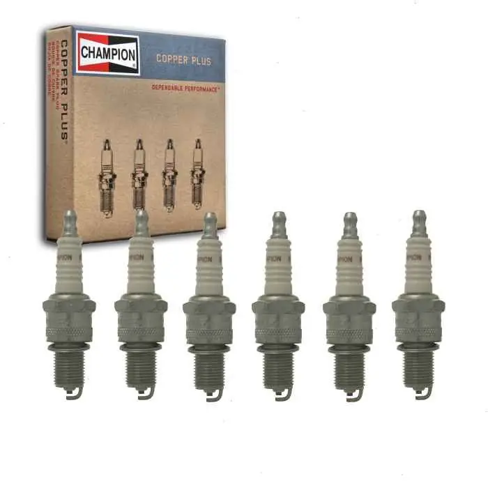 1965-1970 Aston Martin DB6 4.0L L6 6 pc Champion Copper Plus Spark Plugs - Ignition Secondary Price Drop