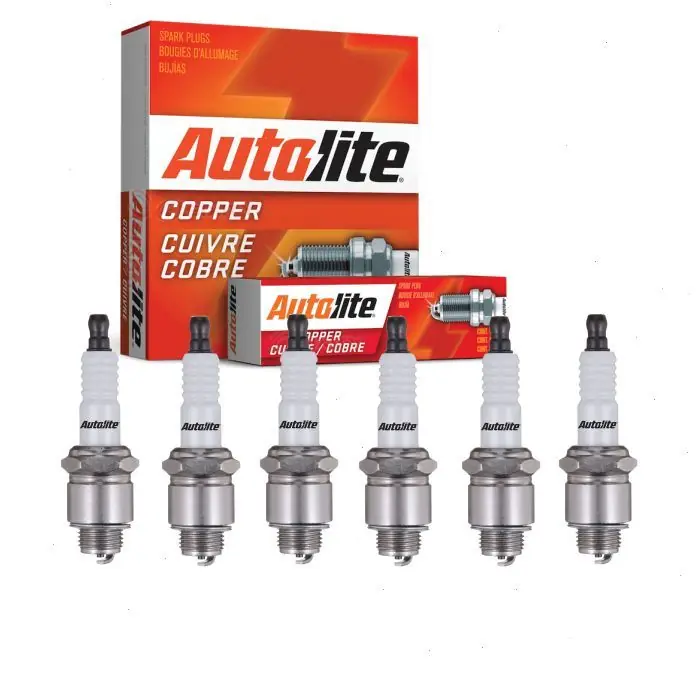 1948-1949 Fargo FM1 Pickup 6 pc Autolite Copper Core Spark Plugs - Ignition Wire Secondary Special Discount