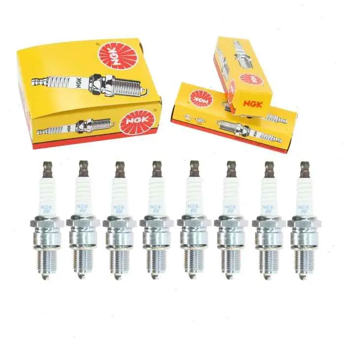 1958-1969 Chevrolet Biscayne 5.7L 7.0L V8 8 pc NGK Standard Spark Plugs - Ignition Wire Secondary Bargain