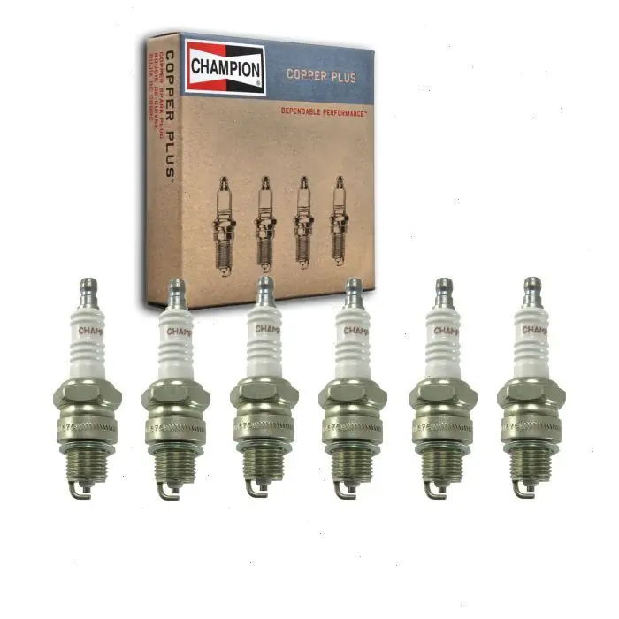 1962 Jeep Utility 3.8L L6 6 pc Champion Copper Plus Spark Plugs - Ignition Wire Secondary Exclusive Offer