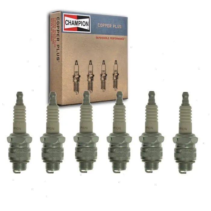 1936 Chrysler Airstream Series C-7 4.0L L6 6 pc Champion Copper Plus Spark Plugs - Ignition Wire Free Returns