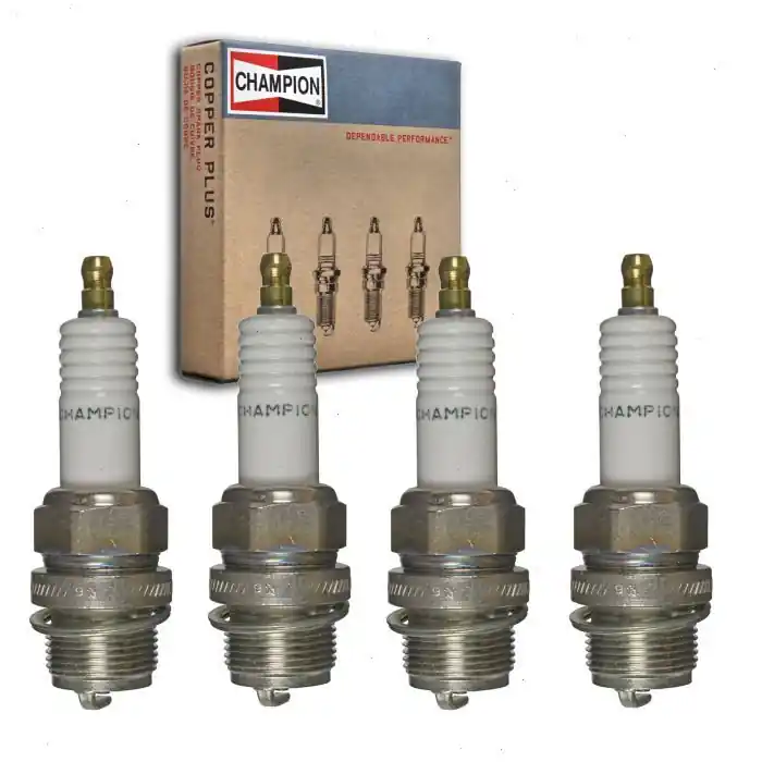 Direct From Factory 1916-1921 Elcar Four 4 pc Champion Industrial Spark Plugs - Ignition Wire Secondary