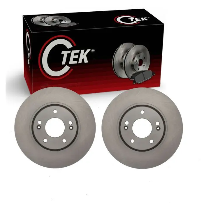 Special Discount 2011-2016 Kia Sportage 2.4L L4 2 pc Centric CTEK Disc Brake Rotors Front - Braking Tire Stopping -